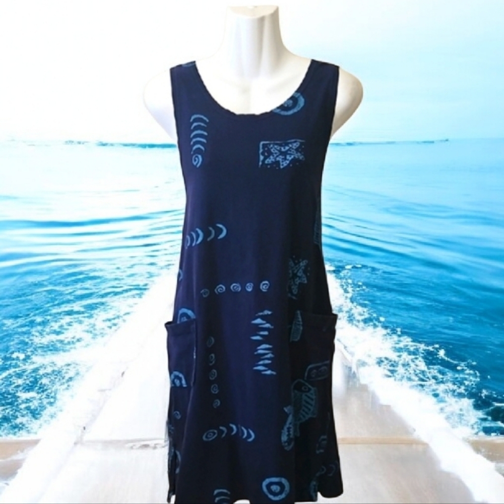Beach Cover By INGEAR resort NAVY Blue Ocean Ready Size L